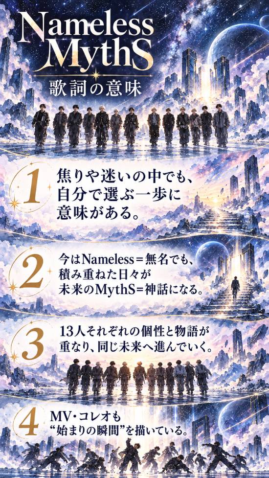 Nameless MythSの歌詞の意味は?に関する画像